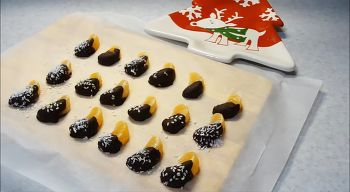 Мандарин в шоколаде фото 4 шага рецепта