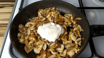 Мясные гнезда с грибами и сыром фото 5 шага рецепта