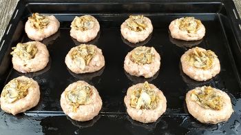 Мясные гнезда с грибами и сыром фото 8 шага рецепта