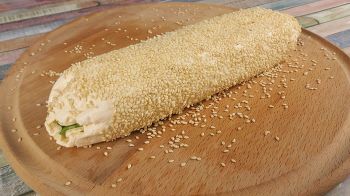 Рулет из плавленных сырков с крабовыми палочками фото 10 шага рецепта