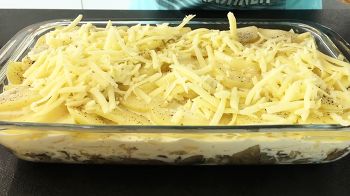 Запеканка из картофеля с грибами фото 13 шага рецепта