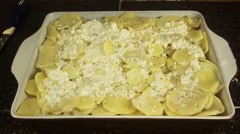 Гратен из картофеля с курицей и грибами фото 18 шага рецепта