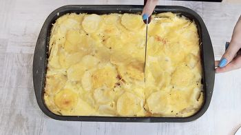 Гратен из картофеля с рыбой 10 шаг