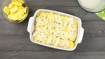 Гратен из картофеля с курицей фото 10 шага рецепта