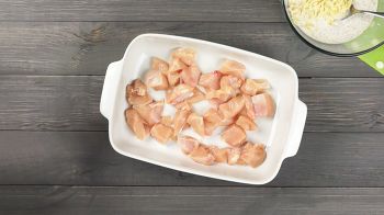 Гратен из картофеля с курицей фото 4 шага рецепта