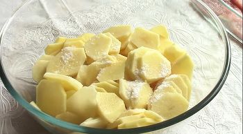 Гратен из картофеля с мясом фото 7 шага рецепта