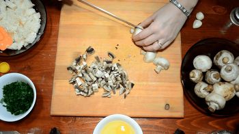 Грибная запеканка в духовке фото 6 шага рецепта