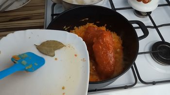 Тушёный хек с овощами фото 6 шага рецепта