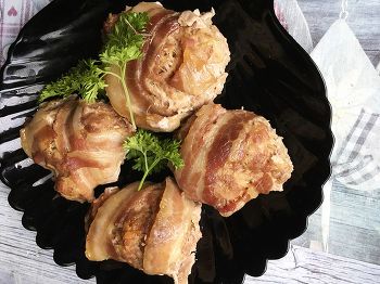 Котлеты в беконе фото 4 шага рецепта