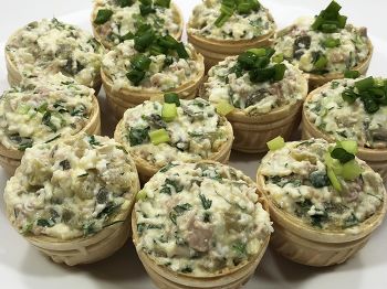 Тарталетки с печенью трески фото 6 шага рецепта