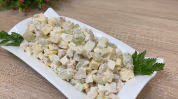 Салат с курицей и виноградом фото 7 шага рецепта