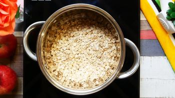 Овсянка на миндальном молоке фото 1 шага рецепта