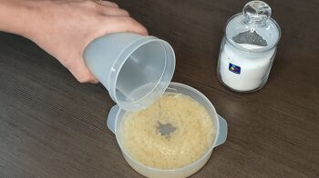 Рассыпчатый рис в пароварке фото 1 шага рецепта