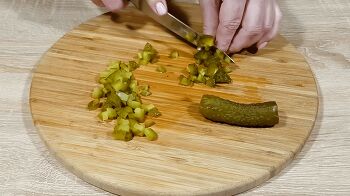 Постный Оливье фото 5 шага рецепта