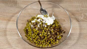 Постный Оливье фото 7 шага рецепта