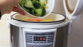 Овощи на пару в мультиварке фото 7 шага рецепта