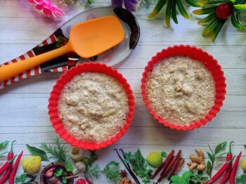 Яблочные кексы в микроволновке фото 3 шага рецепта