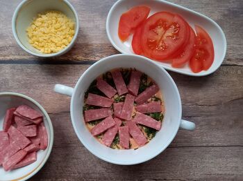 Пицца в микроволновке фото 6 шага рецепта