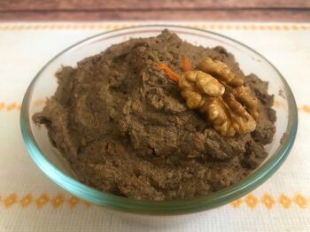 Паштет из куриной печени с грецкими орехами и черносливом фото 8 шага рецепта