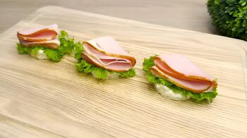 Канапе с ветчиной фото 4 шага рецепта