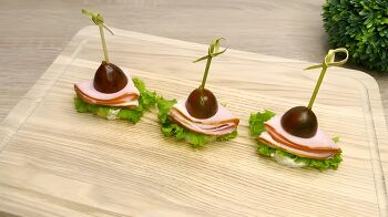 Канапе с ветчиной фото 6 шага рецепта