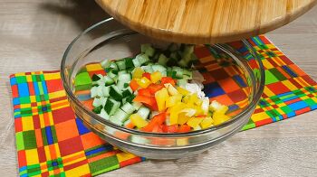 Салат с курицей и фетой фото 3 шага рецепта