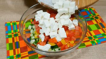 Салат с курицей и фетой фото 5 шага рецепта