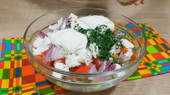 Салат с курицей и фетой фото 7 шага рецепта